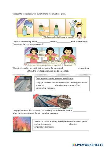 Expansion and contraction of materials