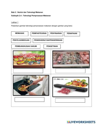Teknologi pemprosesan makanan
