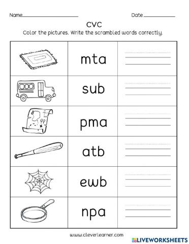 Phonic Letters Reorder