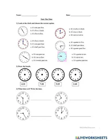 Telling Time