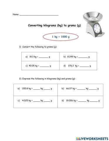 Convert measurements