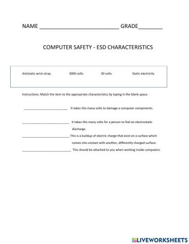 Esd safety