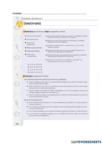 La democracia y sus diferentes formas