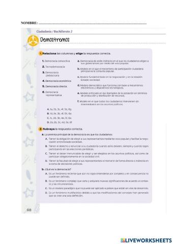 La democracia y sus diferentes formas