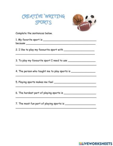 Writing about sports
