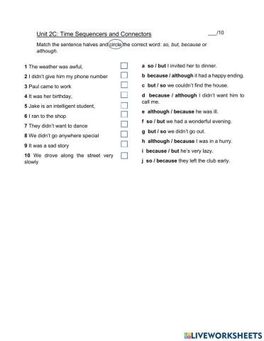 Time Sequencers and Connectors