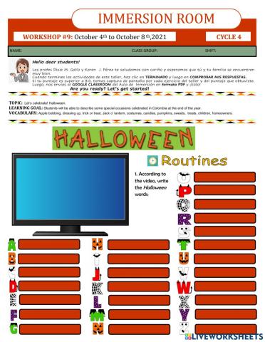 Workshop 9-Cycle 4-HALLOWEEN