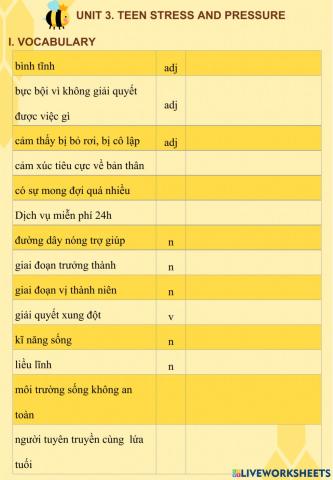 Grade 9 - Unit 3 + MĐKQ