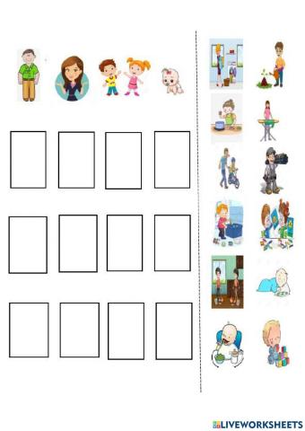 Roles de los miembros de la familia