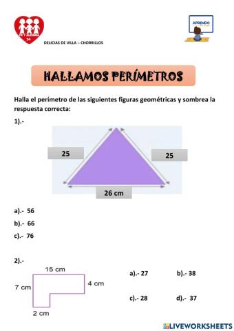 Hallamos perímetros