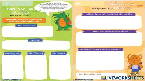 Mục tiêu học tập