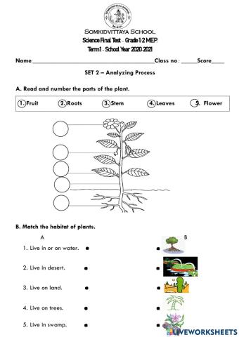 Chapter 1-3 Science 1