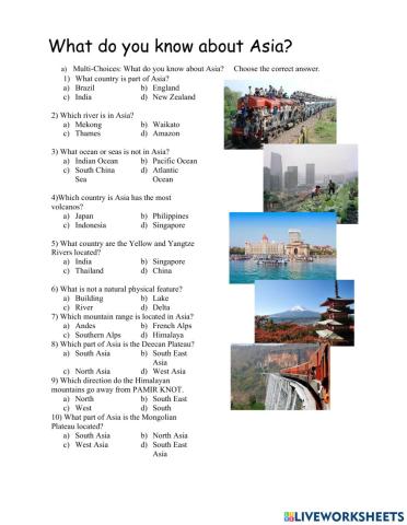 What do you know about Asia