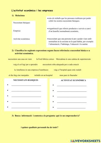 L'activitat econòmica