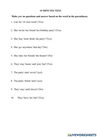 The simple future with Yes- No questions