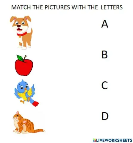 Letter A,B,C,D