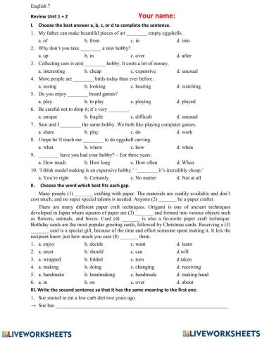 E7 - unit 2 - practice