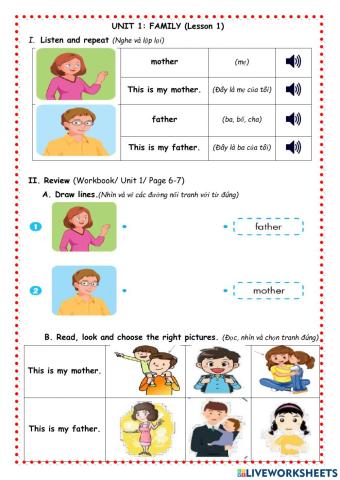 TA1-Unit 1: Family (Lesson 1)