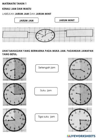 Kenali jam dan waktu