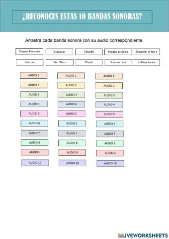 Bandas sonoras del cine