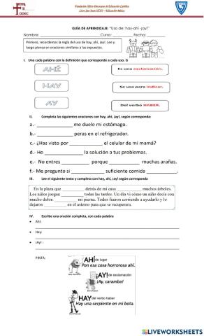 Guía uso de HAY- AHÍ- AY