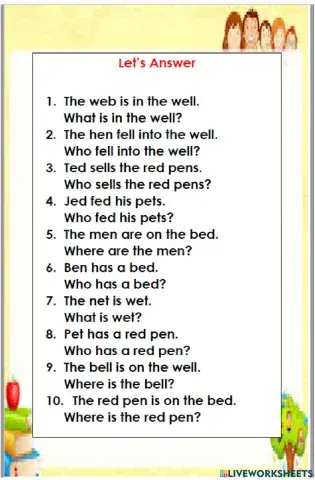 Reading Comprehension