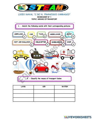 Means of transportation