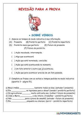 Sexto ano - Revisão P1 4o. bimestre