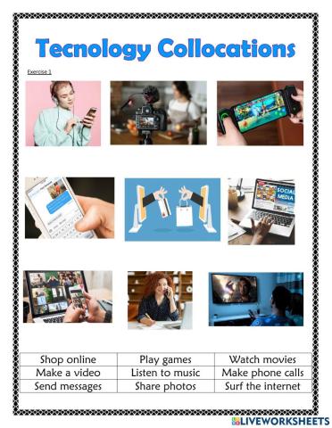 Tecnology Collocations
