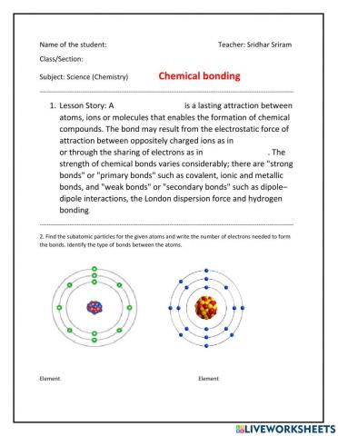 Chemical bonding