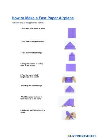 How to make a fast paper plane