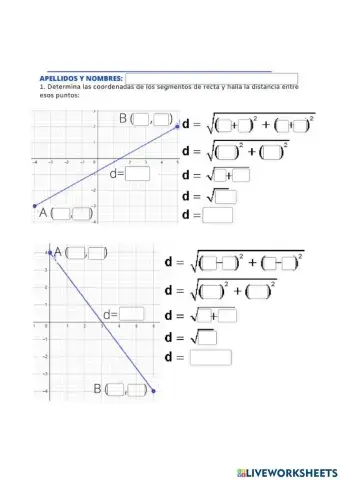 Formula de distancia
