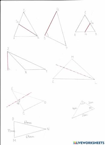 Trojúhelník - vlastnosti a úsečky