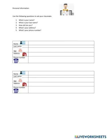 Personal information