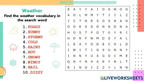 10 weather words