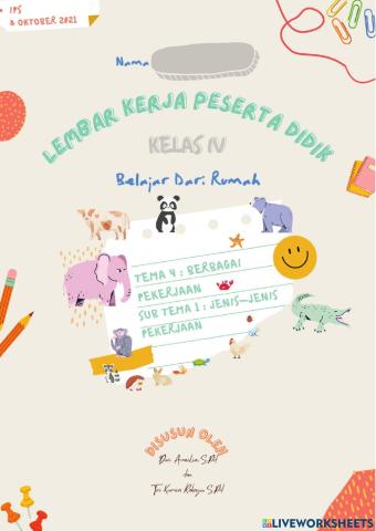 IPS : Jenis Pekerjaan sesuai Kenampakan Alam Sekitar