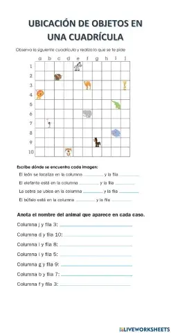 Ubicación en cuadrícula