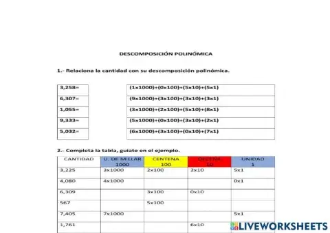 Descomposición multiplicativa.