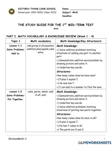 2ccs-math-study guide-1st-midterm 2021-2022
