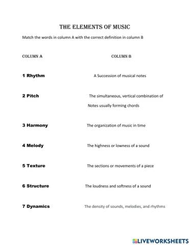 Elements of Music