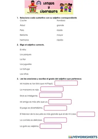 Grados del adjetivo calificactivo