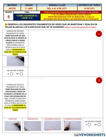 Cómo agarrar el lápiz P-2