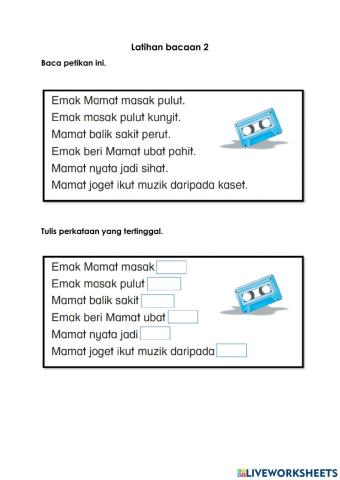 Latihan bacaan 2