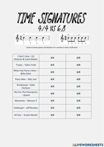 Simple and Compound Time in Pop Music