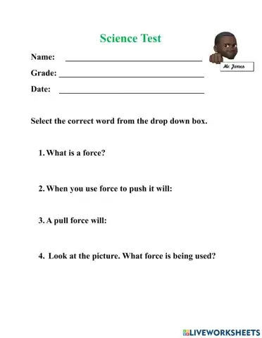 Forces and the Environment test