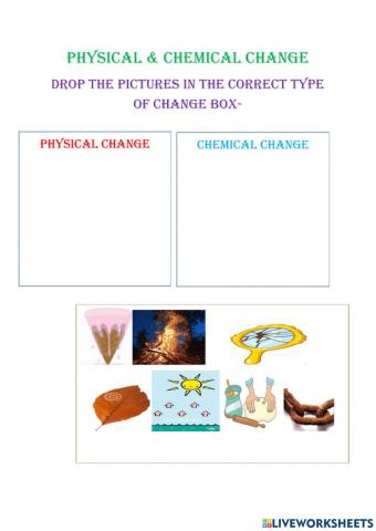 Physical and chemical change