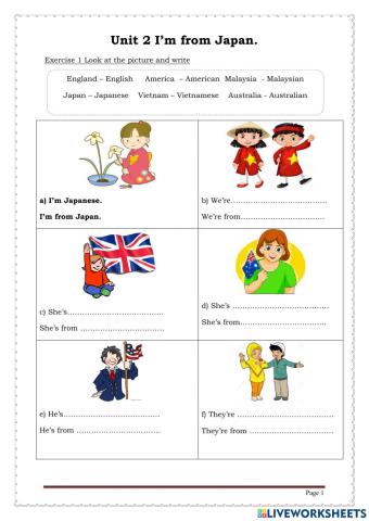 Country and nationality