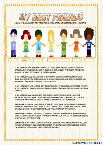 My best friend- nationality