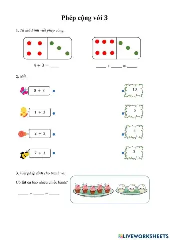 Phép cộng với 3
