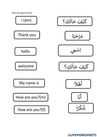 How are you matching activity